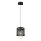 Z-Lite Kipton 1 Light Mini Pendant, Matte Black & Clear 3037MP-MB - alternate 1
